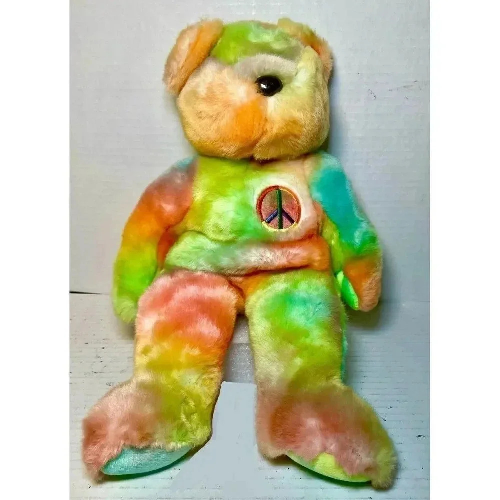 Rainbow Peace Ty Beanie Baby Excellent Condition 14" Rare 1999‎ Vintage